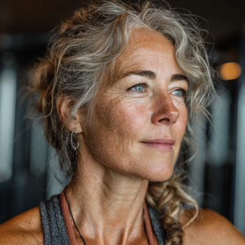 Активні пожилі люди займаються фітнесом